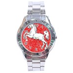 Coat Of Arms Of Lower Saxony Stainless Steel Analogue Watch