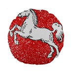 Coat Of Arms Of Lower Saxony Standard 15  Premium Round Cushion 