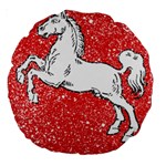 Coat Of Arms Of Lower Saxony Large 18  Premium Round Cushion 