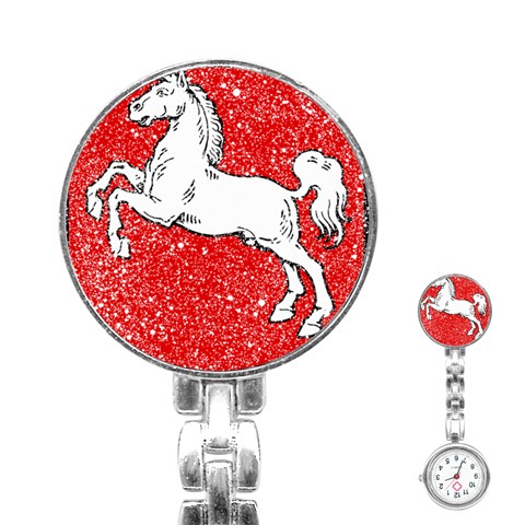 Coat Of Arms Of Lower Saxony Stainless Steel Nurses Watch from ArtsNow.com Front
