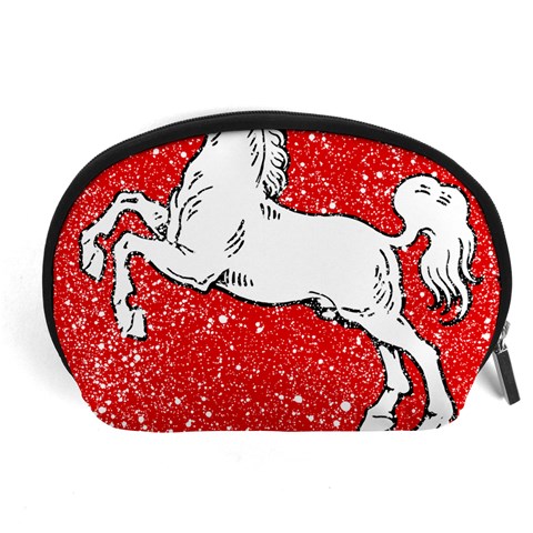 Coat Of Arms Of Lower Saxony Accessory Pouch (Large) from ArtsNow.com Front