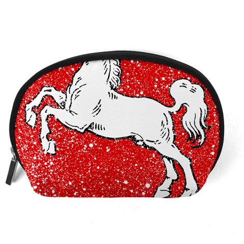 Coat Of Arms Of Lower Saxony Accessory Pouch (Large) from ArtsNow.com Back