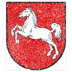 Coat Of Arms Of Lower Saxony Drawstring Pouch (Small) from ArtsNow.com Back