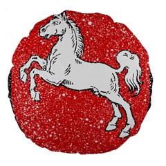 Coat Of Arms Of Lower Saxony Large 18  Premium Flano Round Cushion  from ArtsNow.com Front