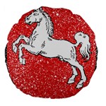 Coat Of Arms Of Lower Saxony Large 18  Premium Flano Round Cushion 