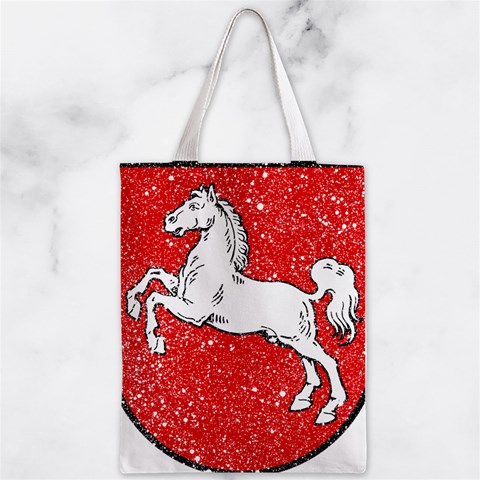 Coat Of Arms Of Lower Saxony Zipper Classic Tote Bag from ArtsNow.com Back