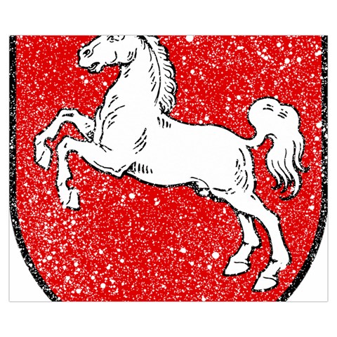 Coat Of Arms Of Lower Saxony Zipper Medium Tote Bag from ArtsNow.com Back