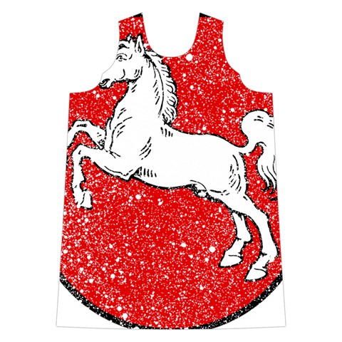 Coat Of Arms Of Lower Saxony Shoulder Cutout Velvet One Piece from ArtsNow.com Front