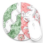 Coat Of Arms Of North Rhine Westfalia Round Mousepad