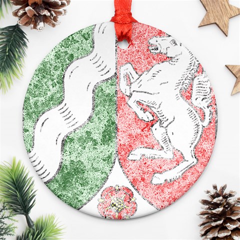 Coat Of Arms Of North Rhine Westfalia Ornament (Round) from ArtsNow.com Front