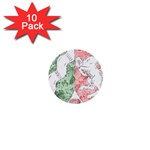 Coat Of Arms Of North Rhine Westfalia 1  Mini Button (10 pack) 