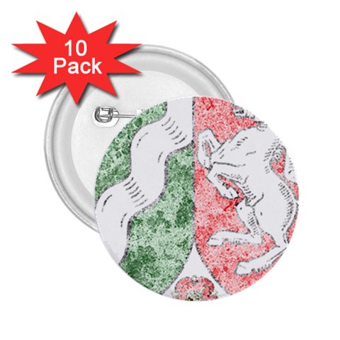 Coat Of Arms Of North Rhine Westfalia 2.25  Button (10 pack) from ArtsNow.com Front
