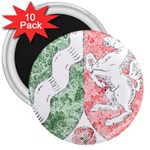 Coat Of Arms Of North Rhine Westfalia 3  Magnet (10 pack)