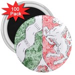 Coat Of Arms Of North Rhine Westfalia 3  Magnet (100 pack)