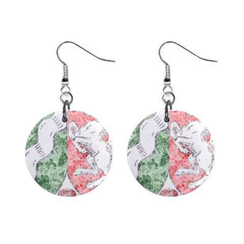 Coat Of Arms Of North Rhine Westfalia 1  Button Earrings from ArtsNow.com Front