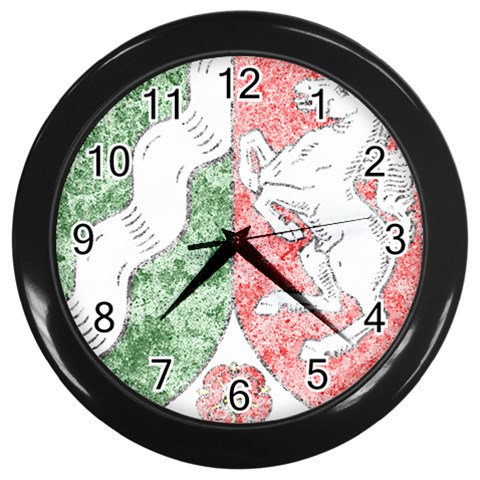 Coat Of Arms Of North Rhine Westfalia Wall Clock (Black) from ArtsNow.com Front
