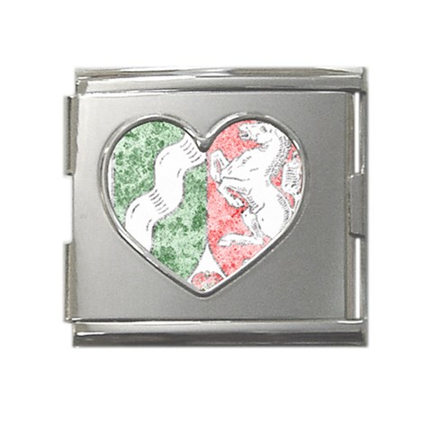 Coat Of Arms Of North Rhine Westfalia Mega Link Heart Italian Charm (18mm) from ArtsNow.com Front