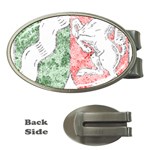 Coat Of Arms Of North Rhine Westfalia Money Clip (Oval)