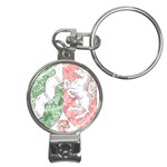 Coat Of Arms Of North Rhine Westfalia Nail Clippers Key Chain