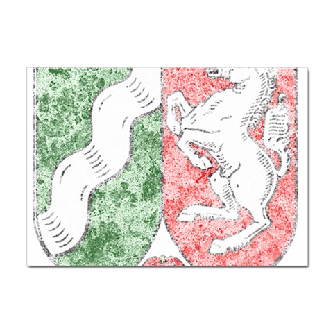 Coat Of Arms Of North Rhine Westfalia Sticker A4 (10 pack) from ArtsNow.com Front