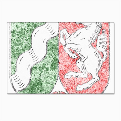 Coat Of Arms Of North Rhine Westfalia Postcards 5  x 7  (Pkg of 10) from ArtsNow.com Front