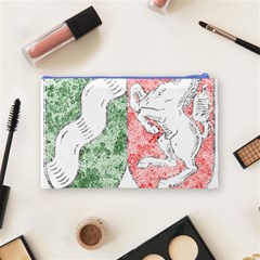 Coat Of Arms Of North Rhine Westfalia Cosmetic Bag (Medium) from ArtsNow.com Back