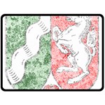 Coat Of Arms Of North Rhine Westfalia Fleece Blanket (Large)