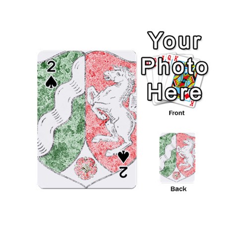 Coat Of Arms Of North Rhine Westfalia Playing Cards 54 Designs (Mini) from ArtsNow.com Front - Spade2