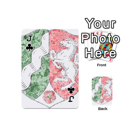 Jack Coat Of Arms Of North Rhine Westfalia Playing Cards 54 Designs (Mini) from ArtsNow.com Front - ClubJ