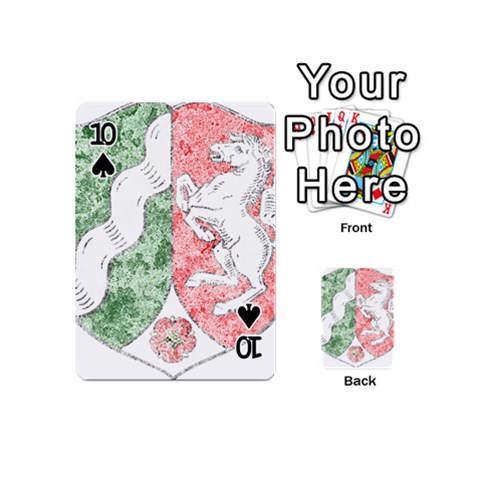 Coat Of Arms Of North Rhine Westfalia Playing Cards 54 Designs (Mini) from ArtsNow.com Front - Spade10