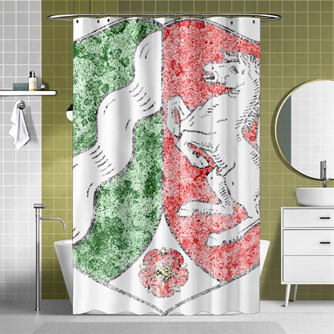 Coat Of Arms Of North Rhine Westfalia Shower Curtain 48  x 72  (Small) from ArtsNow.com Curtain(48  X 72 ) - 42.18 x64.8  Curtain(48  X 72 )