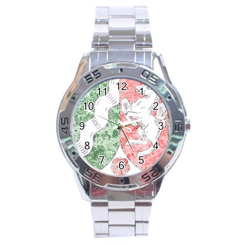Coat Of Arms Of North Rhine Westfalia Stainless Steel Analogue Watch from ArtsNow.com Front