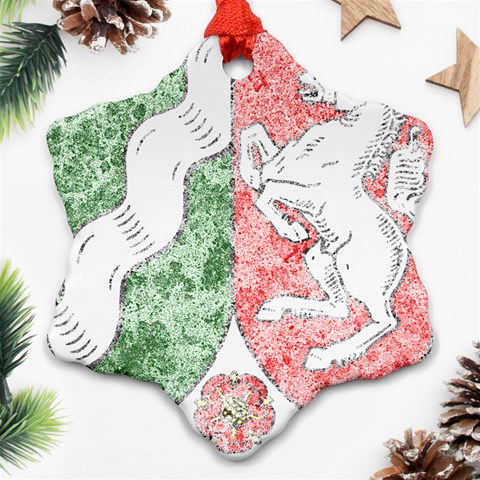 Coat Of Arms Of North Rhine Westfalia Ornament (Snowflake) from ArtsNow.com Front