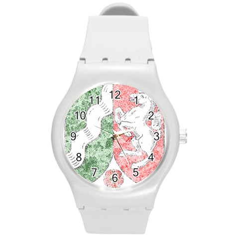 Coat Of Arms Of North Rhine Westfalia Round Plastic Sport Watch (M) from ArtsNow.com Front