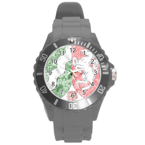 Coat Of Arms Of North Rhine Westfalia Round Plastic Sport Watch (L) from ArtsNow.com Front