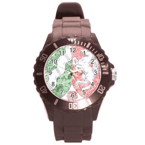 Coat Of Arms Of North Rhine Westfalia Round Plastic Sport Watch (L) from ArtsNow.com Front