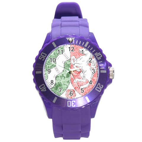 Coat Of Arms Of North Rhine Westfalia Round Plastic Sport Watch (L) from ArtsNow.com Front