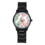 Coat Of Arms Of North Rhine Westfalia Stainless Steel Round Watch