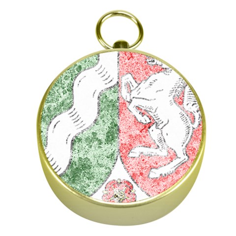Coat Of Arms Of North Rhine Westfalia Gold Compass from ArtsNow.com Front