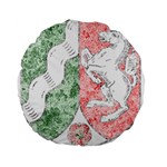 Coat Of Arms Of North Rhine Westfalia Standard 15  Premium Flano Round Cushion 