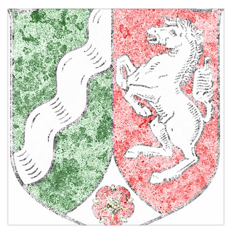 Coat Of Arms Of North Rhine Westfalia Large Satin Scarf (Square) from ArtsNow.com Front