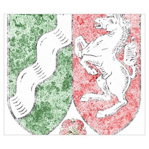 Coat Of Arms Of North Rhine Westfalia Zipper Large Tote Bag from ArtsNow.com Front