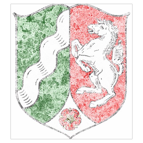 Coat Of Arms Of North Rhine Westfalia Drawstring Pouch (XXL) from ArtsNow.com Front