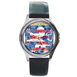 Coat Of Arms Of Hesse Round Metal Watch