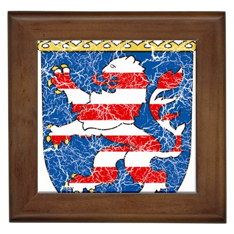 Coat Of Arms Of Hesse Framed Tile from ArtsNow.com Front
