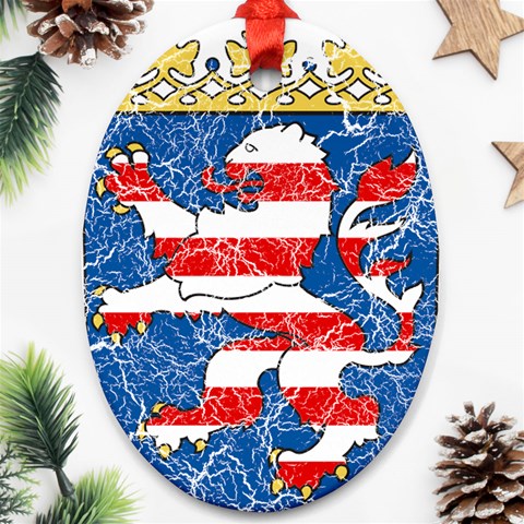 Coat Of Arms Of Hesse Ornament (Oval) from ArtsNow.com Front