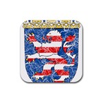 Coat Of Arms Of Hesse Rubber Coaster (Square)