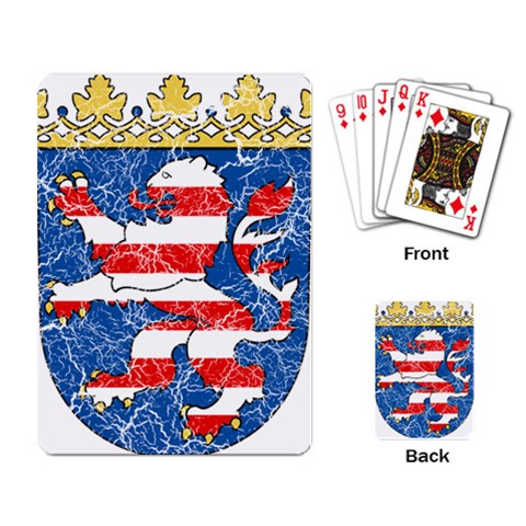 Coat Of Arms Of Hesse Playing Cards Single Design (Rectangle) from ArtsNow.com Back