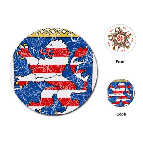 Coat Of Arms Of Hesse Playing Cards Single Design (Round) from ArtsNow.com Front