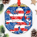 Coat Of Arms Of Hesse Round Ornament (Two Sides)